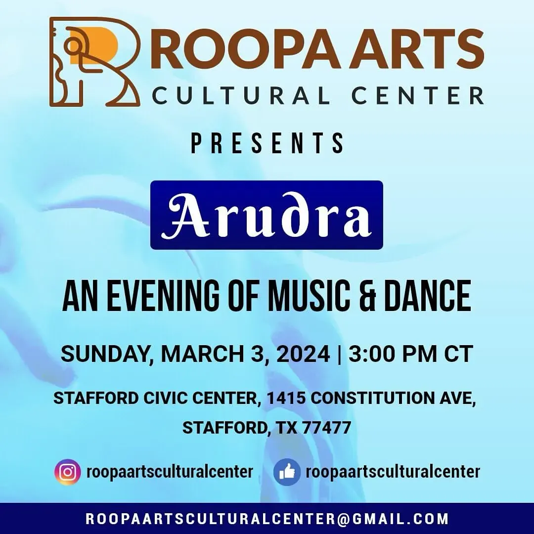 Arudra 2024 – Indian classical music and dance evening