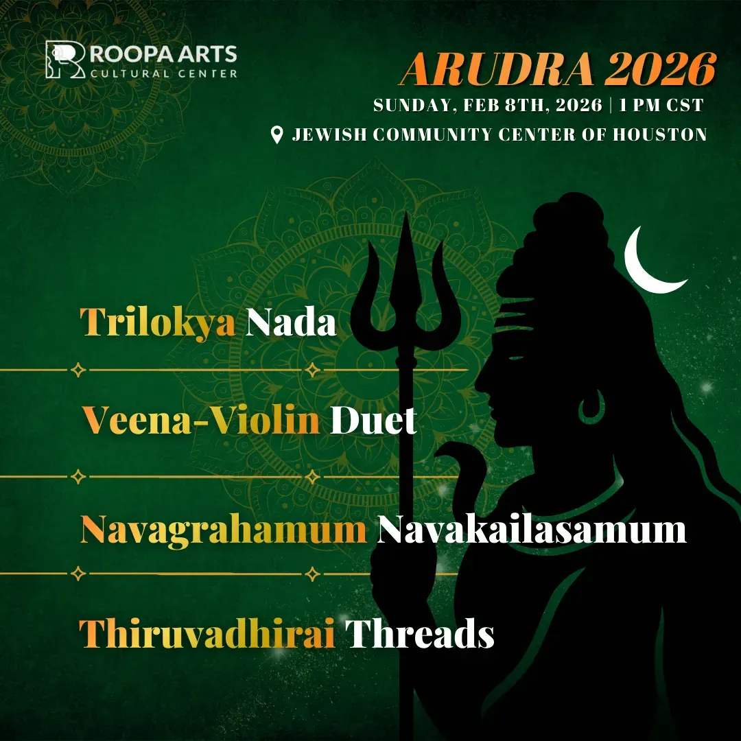 Flyer for Arudra 2026, February 8, 2026