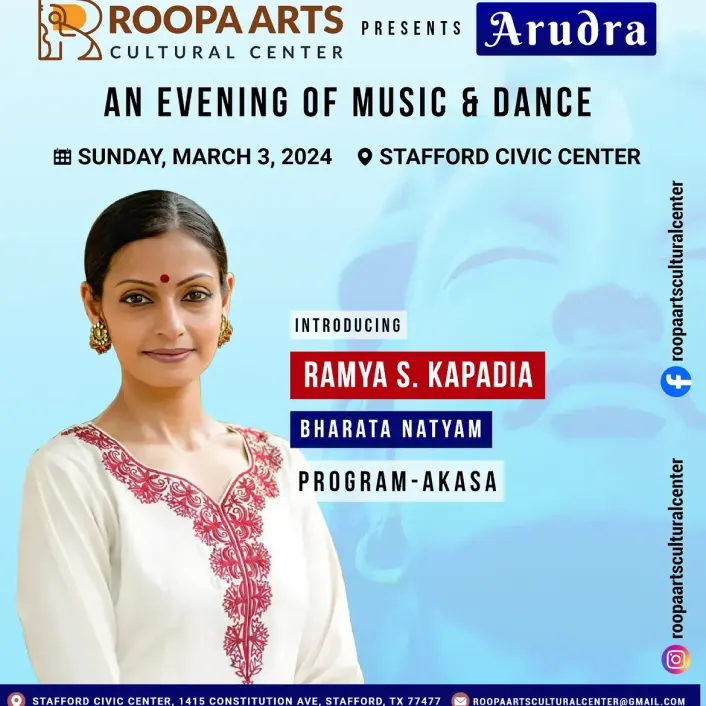 Ramya S. Kapadia, Bharatanatyam, Akasa (Arudra Festival 2024)