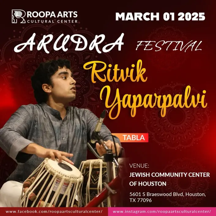 Ritvik Yaparpalvi, tabla (Arudra Festival 2025)