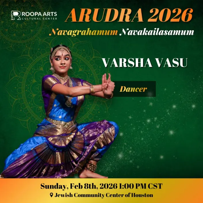 Varsha Vasu, dancer (Arudra 2026)