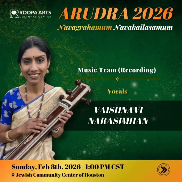 Vaishnavi Narasimhan, vocals (Arudra 2026)