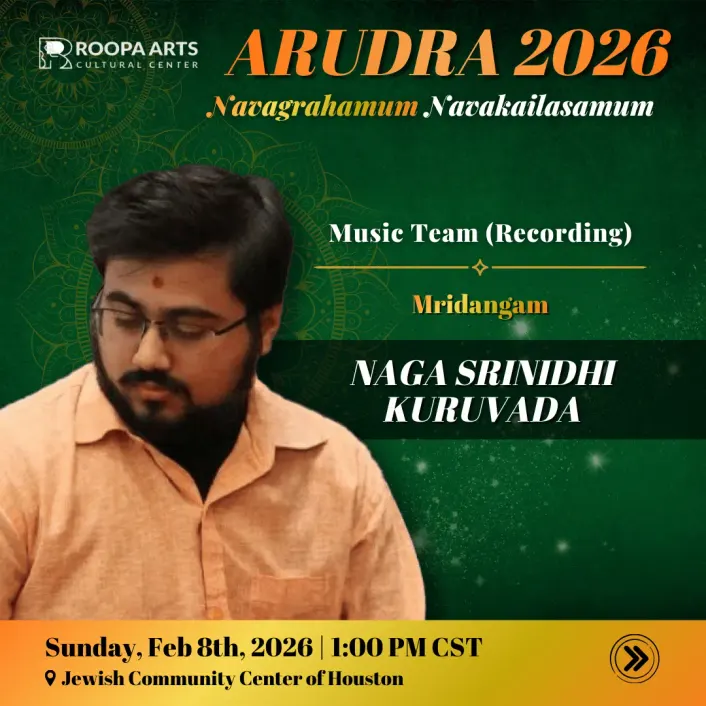Naga Srinidhi Kuruvada, mridangam (Arudra 2026)