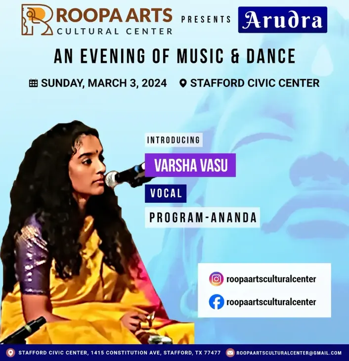 Varsha Vasu, vocal, Ananda (Arudra Festival 2024)